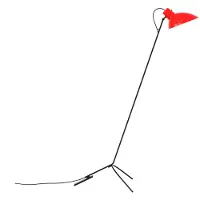 Astep VV Cinquanta Vloerlamp Black Frame | Red Reflector