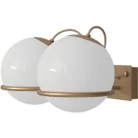 Astep Model 238/2 Wandlamp - Wandlampen Opaalglas Champagne - T08-W21-M2D0