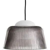 HAY Brim Bottle hanglamp Ø24,5 cm Grey glass