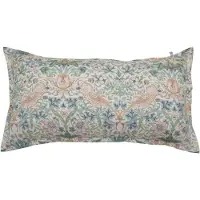 Mille Notti Morris & Co. Strawberry Thief Kussensloop Groen, 50x90 cm