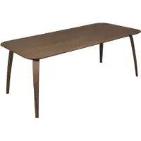Gubi rechthoekige eettafel walnut