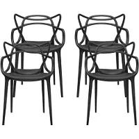 Kartell Masters Stoel Black | 4 chairs