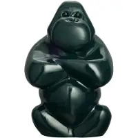 Kosta Boda My Wide Life Sculpture Gabba Gabba Hey - Beeldjes Mondgeblazen Glas Dark Green - 7091026