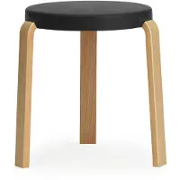 Normann Copenhagen Tap kruk zwart-eiken