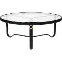 Gubi Adnet Salontafel 100 Cm Zwart - Salontafels Leer Black - 10004030