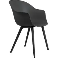 Gubi Bat Plastic stoel black