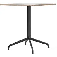 Audo Copenhagen - Harbour Column Dining Table 4-star - Black/Sand - 70x60 cm - Eettafels - Norm Architects - Beige,Zwart - Metaal/Steen