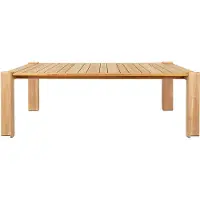 Gubi Atmosfera Eettafel 105x209 Cm - Tuintafel Massief Teak Natural - 10086046