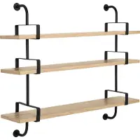 Gubi Demon Wandplank 3 verdiepingen oak, 155 cm