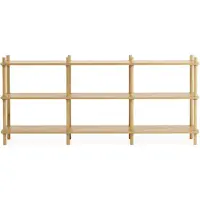 Normann Copenhagen Jam boekenkast 8 palen oak/grey