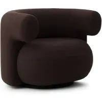 Normann Copenhagen Burra Schommelstoel Met Terugkeerfunctie Yoredale Uda06 - Fauteuils Wol Brown - 608153