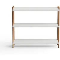Nine Bolt Wandrek Grey | Natural Oak | 100 x 3 Shelves