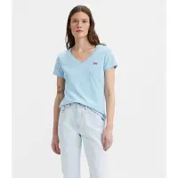 Levi's Perfect Vneck Omphalodes Cotton Size: XS | T-Shirts Outlet | Dames | Blauw
