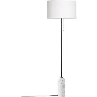 Gubi Gravity vloerlamp wit marmer/wit