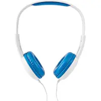 Nedis hpwd4200bu bedrade koptelefoon 1,2 m ronde kabel on-ear blauw/wit