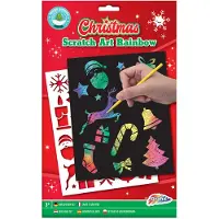 Grafix Scratchkunst Regenboog Kerst A5