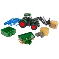 Kids Globe Tractor met Accesoires, 30cm