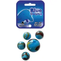 Don Juan Blue Dolphin knikkers (21 stuks)