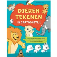 Deltas Dieren tekenen in cartoonstijl Papier Kleurboek