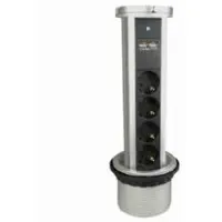 VB 61075 Stekkerdoos voor Inbouw in Tafelblad + 2 x USB