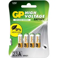 GP 1x4 Alkaline 23A / MN21, 4 stuks, 12V batterijen