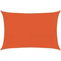 vidaXL Zonnezeil 160 g/m² 3,5x5 m HDPE oranje