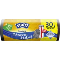 Swirl Afvalzakken met Trekband 30 liter 12 stuks