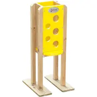 Classic World houten zandmolen speelgoed met gaten - duurzaam buitenspeelgoed.