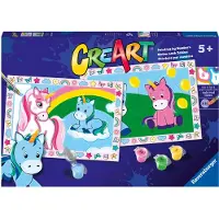 Ravensburger CreArt Happy Unicorns - Schilderen op nummer voor kinderen
