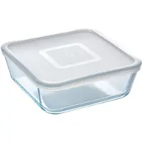 Pyrex - Cook & Freeze Schaal Vierkant met Deksel 15 x 15cm - Transparant