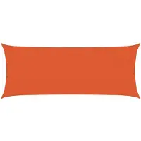 vidaXL Zonnezeil 160 g/m² 2x5 m HDPE oranje