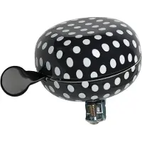 New Looxs ding dong bel 80mm polka dot black