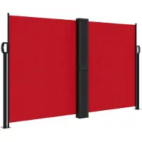 vidaXL Windscherm uittrekbaar 140x1200 cm rood