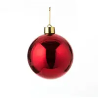 House of Seasons Kerstbal Rood Kunststof D20 cm