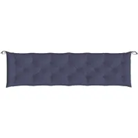 vidaXL Tuinbankkussen 200x50x7 cm oxford stof marineblauw