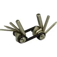 Vwp toolset/pocket-tool sleutelset zakmes-model 7 in 1
