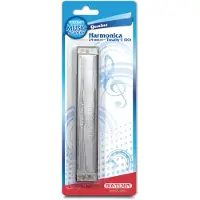 Bontempi metalen harmonica met metalen rieten