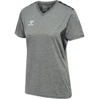 Hummel Functioneel shirt 'Authentic' antraciet / grijs gemêleerd / wit