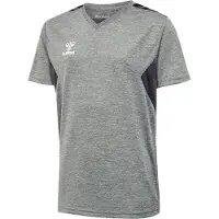 Hummel Functioneel shirt 'Authentic' antraciet / grijs gemêleerd / wit