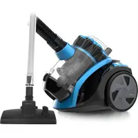 Emerio Stofzuiger zonder Zak - 2 Liter - HEPA Filter - Snoerlengte 4,5m - High performance borstel - 700W - VCE-108278.10 - Vacuum Cleaner Zwart / Blauw