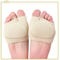Webshop-outlet Voorvoetkussen - Softgel - dempende inlegzool voor de voorvoet - Beige - maat M (schoenmaat 40-42)