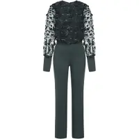 HotSquash Jumpsuit groen / wit