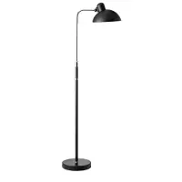 Fritz Hansen Vloerlampe , Kaiser Idell 6580-F Luxus, Zwart, Woonkamer, Metaal, Designer