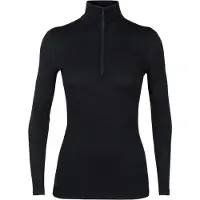 Icebreaker 200 Oasis LS Half Zip Thermoshirt Dames Black XL
