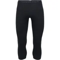 Icebreaker - Thermokleding - M Merino 200 Oasis 3/4 Leggings Black voor Unisex van Wol - Maat L - Zwart