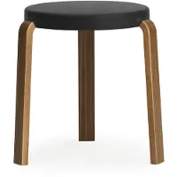 Normann Copenhagen Kruk Tap Stool Walnut Black