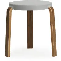 Normann Copenhagen Kruk Tap Stool Walnut Grey