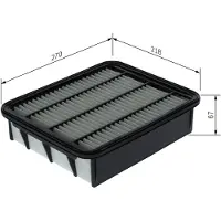 Bosch F 026 400 740 Luchtfilter
