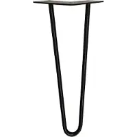 Furniture Legs Europe Stalen hairpin zwart hairpin ø 1,2 cm en hoogte 45 cm