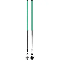 Les batons d'Alain - Skistokken - Emeraude voor Unisex van Wol - Maat 115 cm - Groen